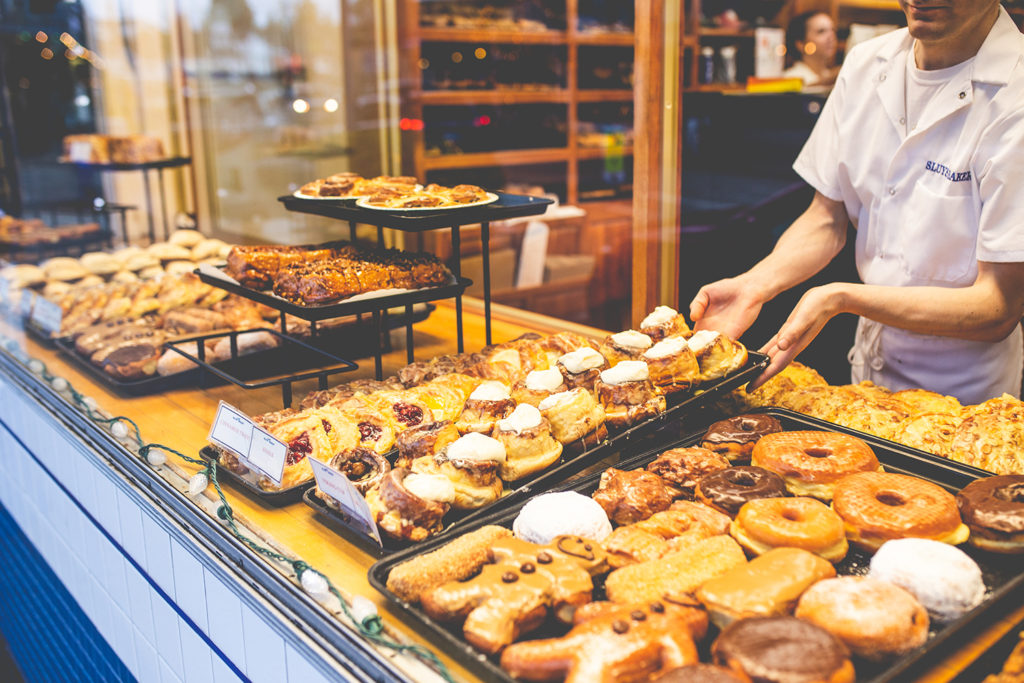 Fresh baked goods and Poulsbo bread at Sluys Bakery in Poulsbo WA