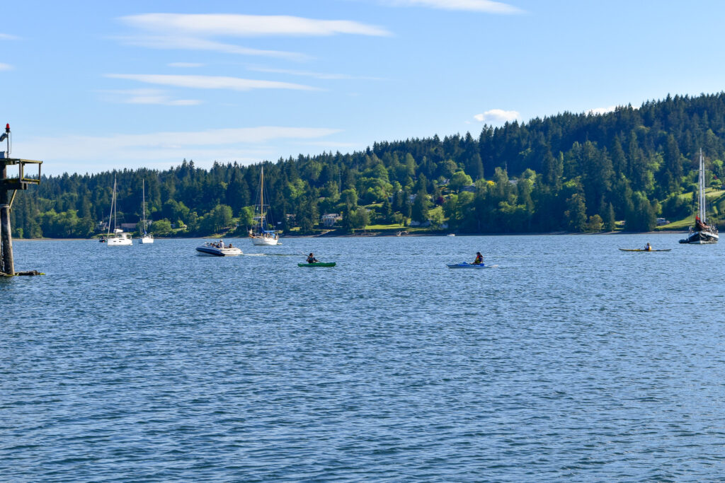 kayaking on Liberty Bay
