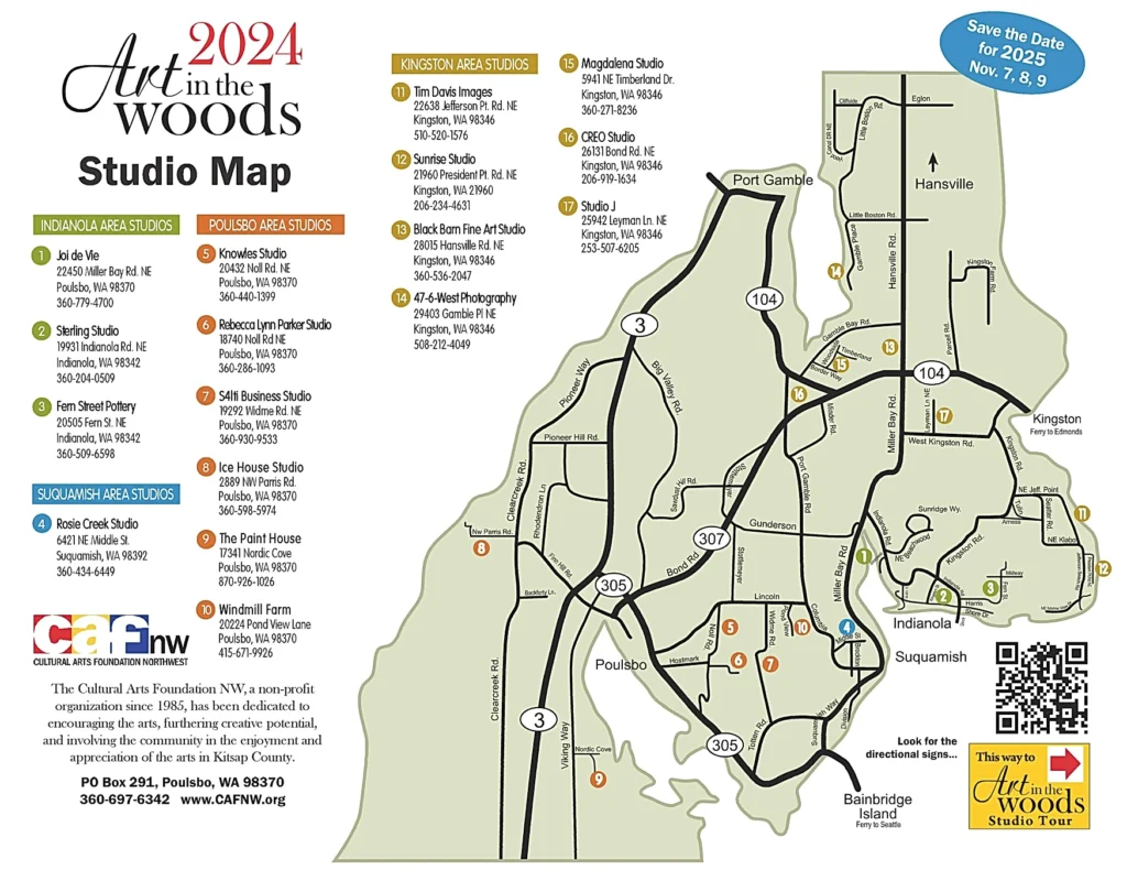 Art in the Woods 2024 Map