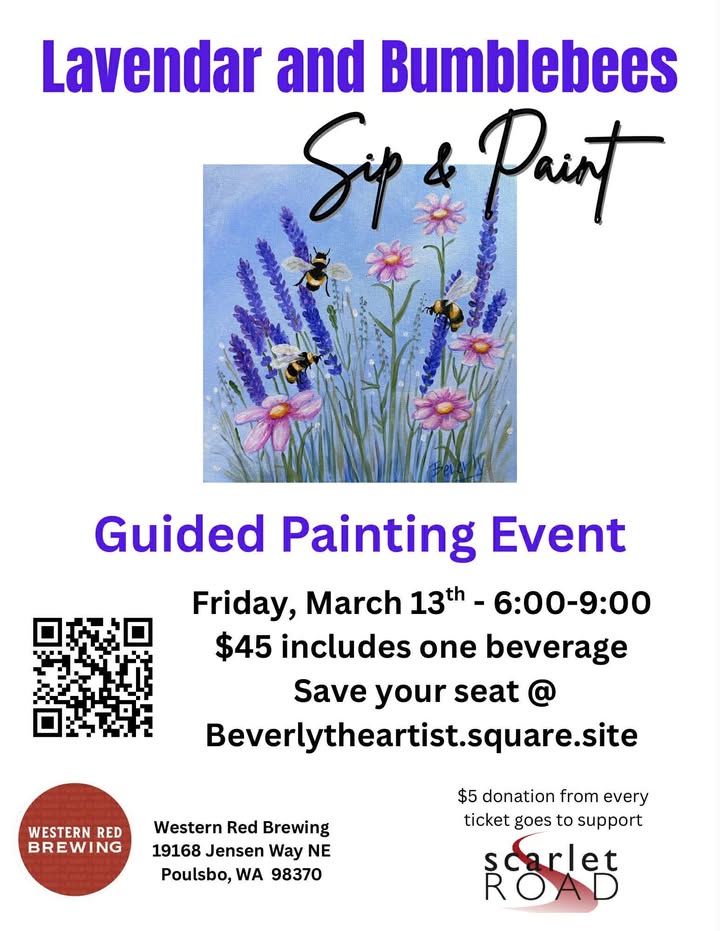March paint and sip at Western Red Brewing