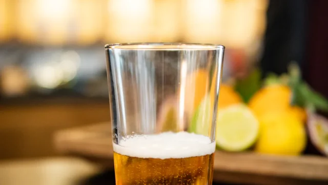 A beer at Skal Public House in Poulsbo, Wa