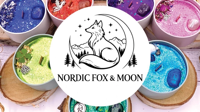 Nordic Fox & Moon Logo