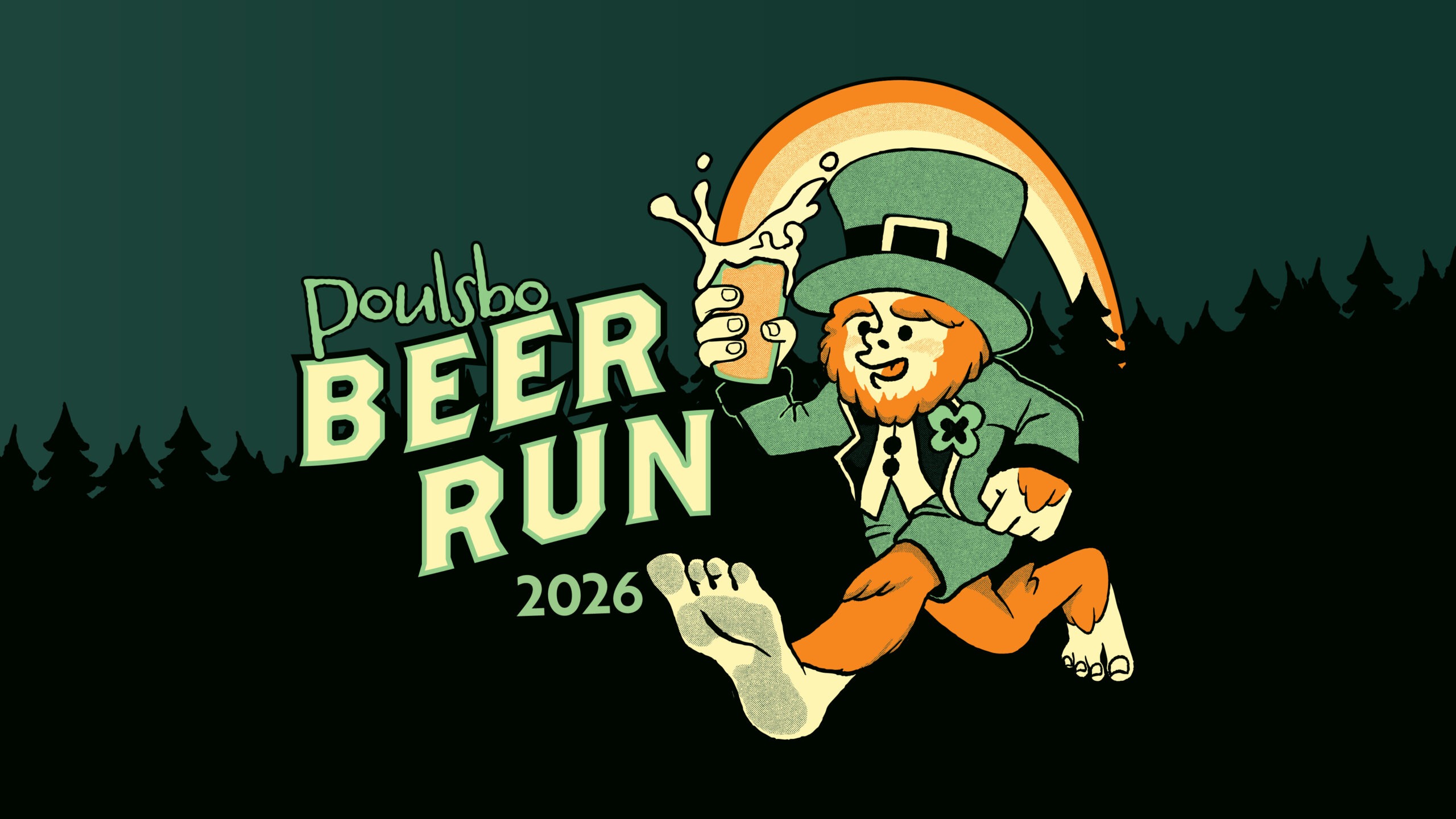 Poulsbo Beer Run Logo Graphic 2026