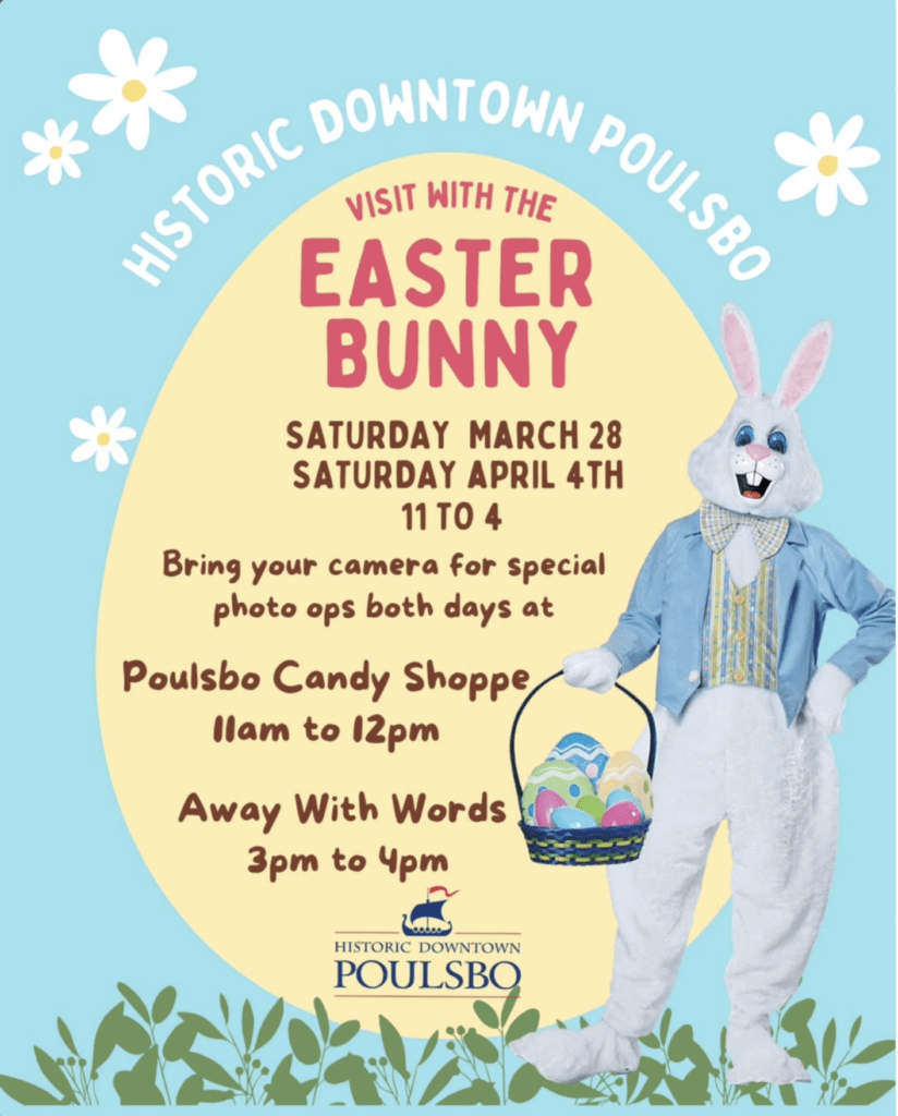 See the Easter Bunny in Downtown Poulsbo