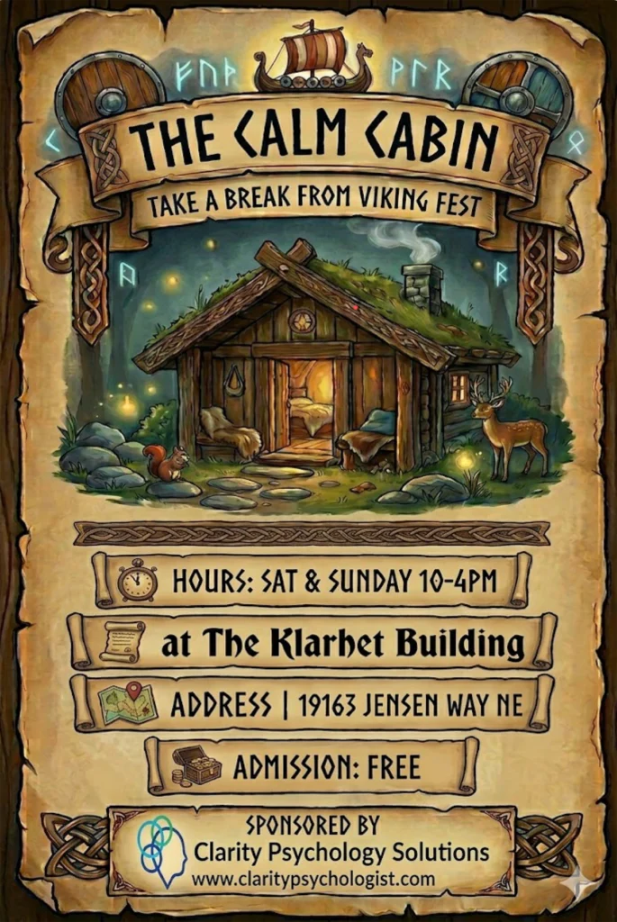 The Calm Cabin at Viking Fest