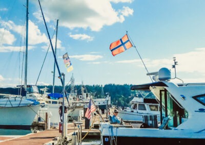 Summer weekend in the Port of Poulsbo. Photo by Shiloh Schroeder.
