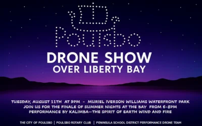Poulsbo’s First-Ever Drone Show Lights Up Liberty Bay This Week
